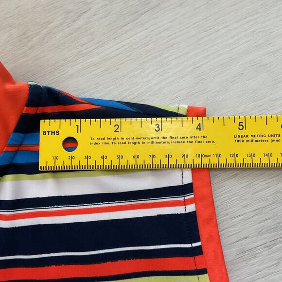 Ruby Rd Favorites Sleeveless Button Up Multicolor Polo XLarge - Picture 10 of 10